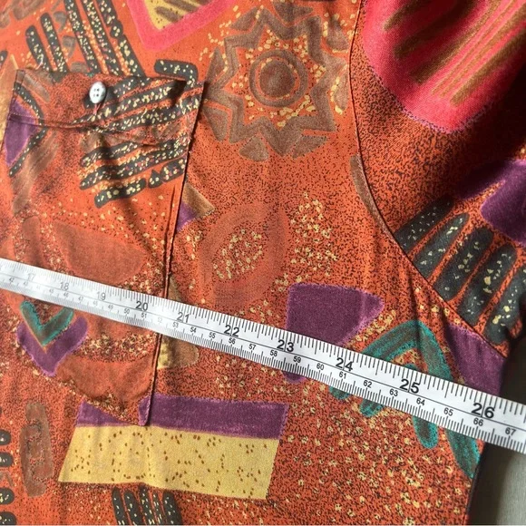 Camargue Men's Long Sleeve Button Up Shirt Sz XL Summer Vacation Hawaiian Funky - Picture 5 of 11